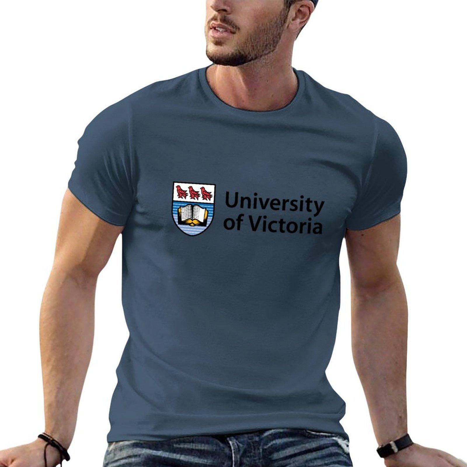 College Of Victoria Logo Design2 Tshirt Basic Breathable Solid Color Tshirt S