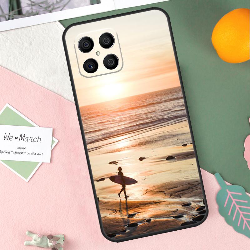 Surfing Wave Case For Honor 200 Lite 50 70 90 X9b X9a X8b X8a X8 X9 X9c Honor Magic 7 Pro 5 6 Lite Cover