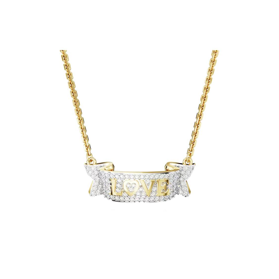 Swarovski Volta Love Necklace Women necklace White Gold 5657725 Box (Random Color)