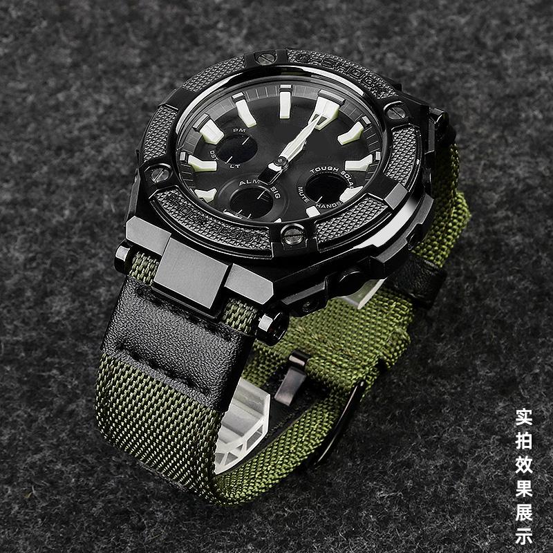 Klassisch Für Casio G-Shock Uhrenarmband GST-B100/S130/W300G/400G/W330/W120 Serie Canvas Uhrenarmband Für Herren Armband Armband