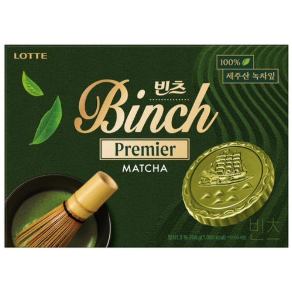 Lotte Korea Snacks Binch Premier Matcha