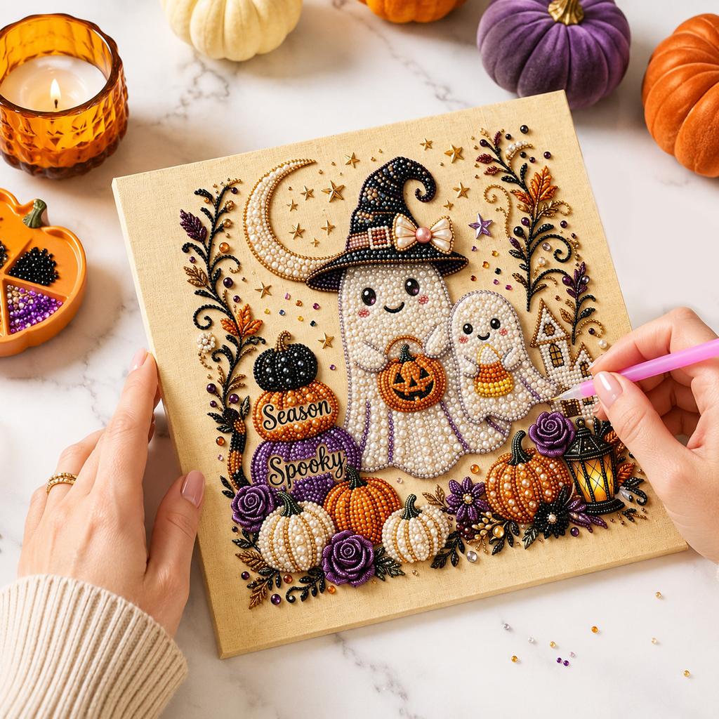 Halloween Kit for Adults Kids - DIY 5D for Home Decor Halloween Party Supplies
