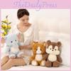 Squirrel And Cartoon Elephant Plush Toys With Pp Cotton Filling For Kids Gift