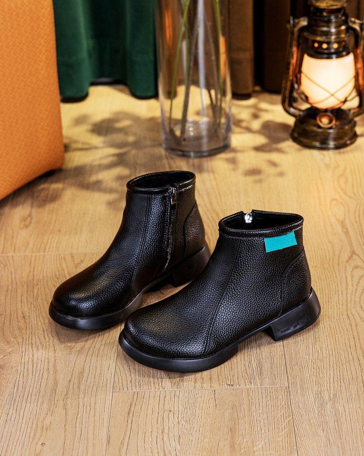 Retro elegant style short boots New casual soft-soled comfortable Martin boots in autumn