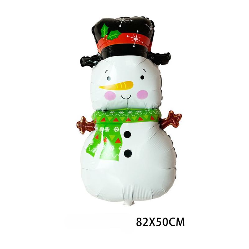 Christmas Balloon Large Santa Claus Decorative Balloon Aluminum Foil Balloon for Christmas Party Decorative Supplies