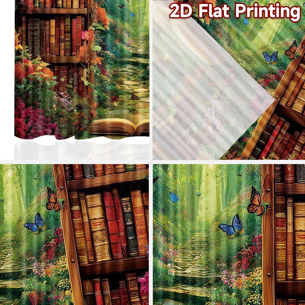 2D flat Photography Backdrop Background cloth Enchanted Forest Library 100% Polyester Festive Backdrops Use for Outdoor