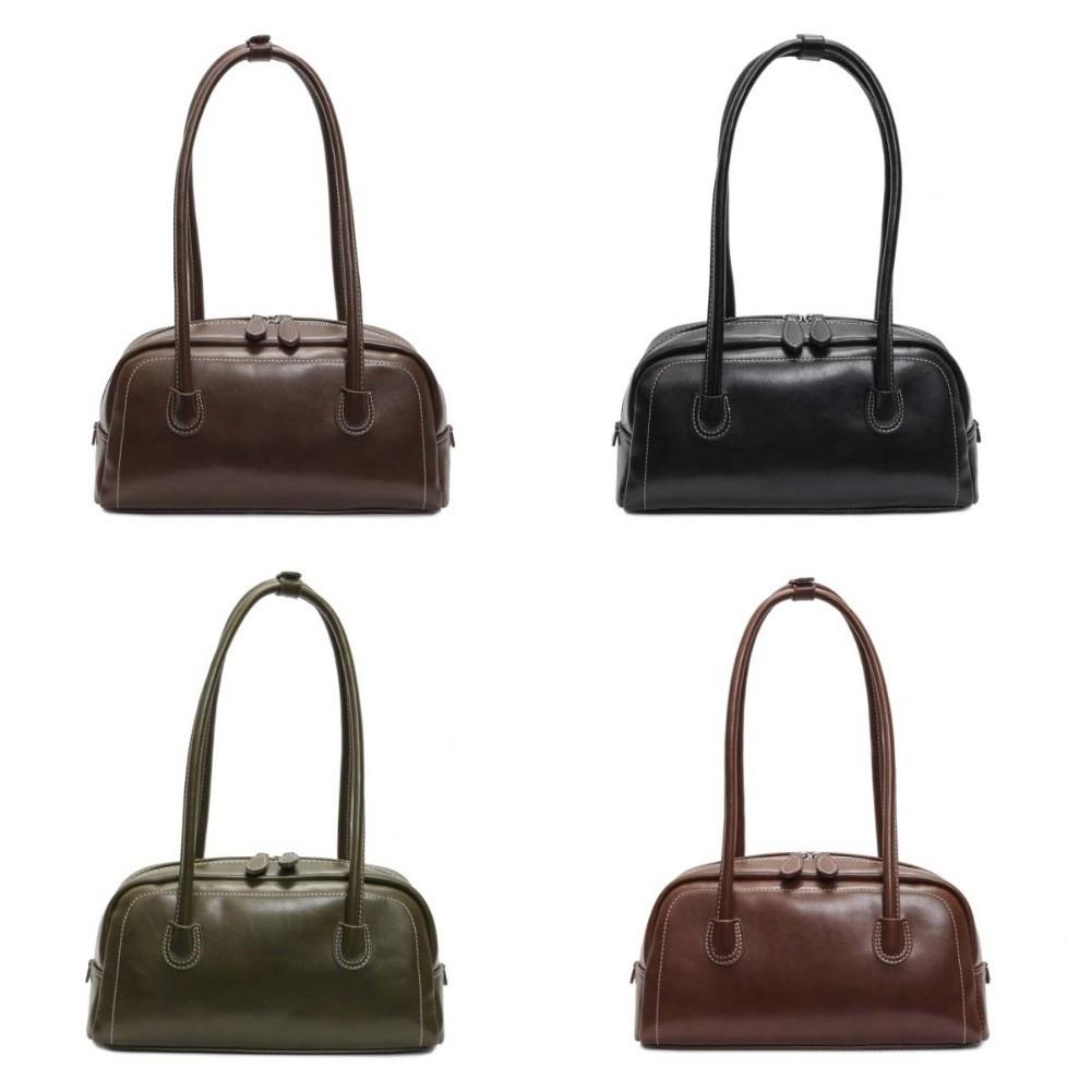 Korean Ins Style PU Hobo Bag Large Capacity Underarm Bag Vintage Women PU Shoulder Bag  Travel