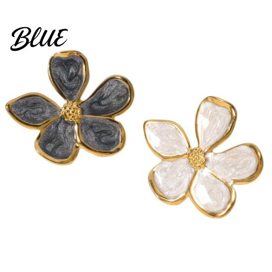 Pastoral Style Ring Finger Five-Petal Flower Shape Open Adjustable Fit