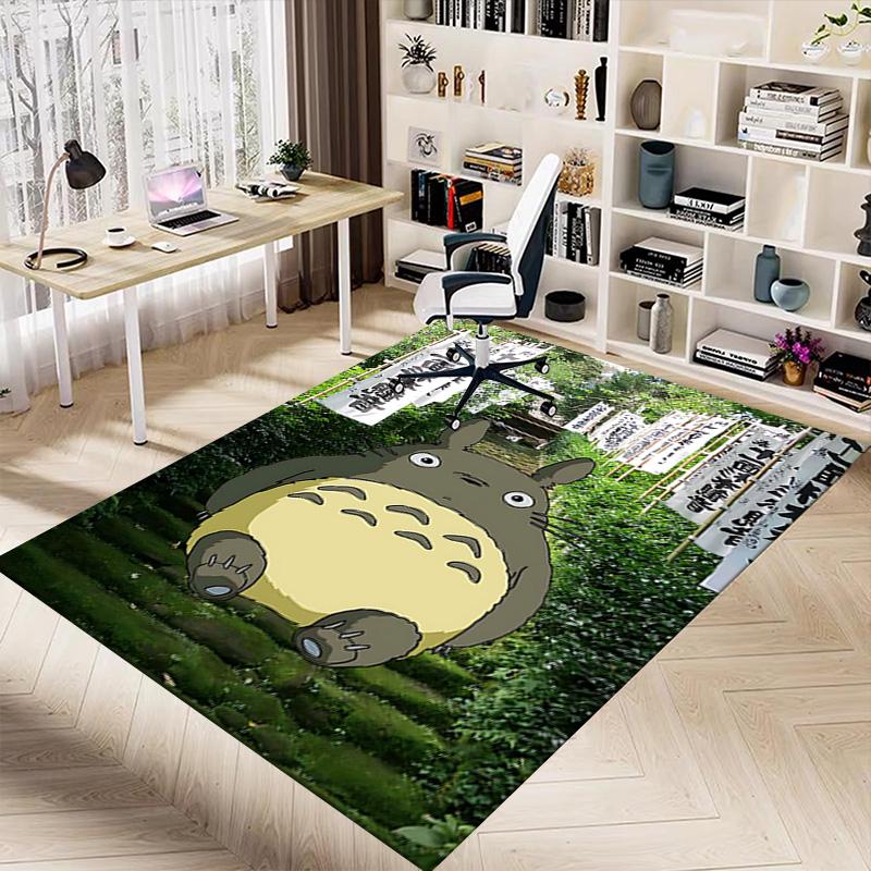 1pc Totoros Magical Night Carpet for Playroom Bedroom Living Room Sofa Home Decor,kids Game Area Rug Non-slip Floor Mat Y7299