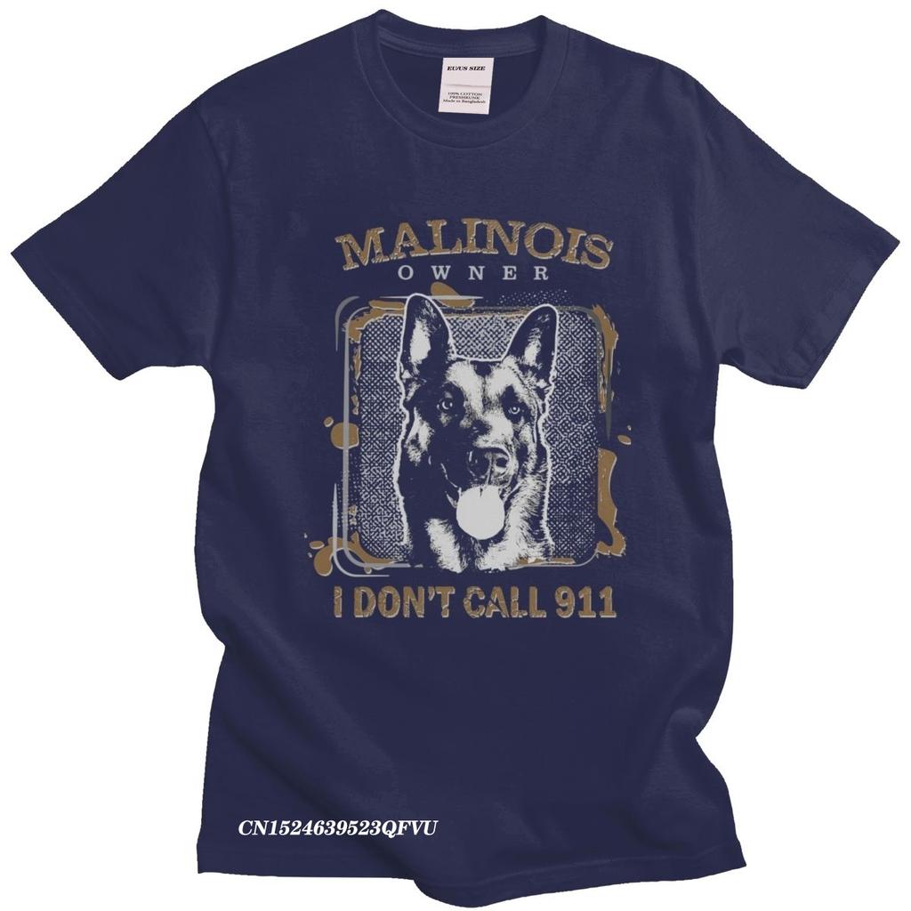 Vintage Belgian Shepherd Malinois Men PreShrunk Cotton Mechelaar TShirt Sleeved Dog Lover Harajuku Shirt Clothing Camisas
