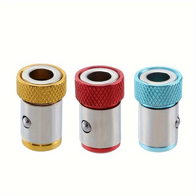 3pcs Alloy Magnetic Screwdriver Head Holder Set - Scratch-Resistant, Strong Magnetic Ring, Suitable for Electric Screwdriver Heads