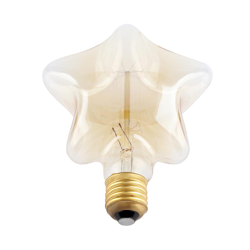 E27 Vintage Licht Lampe Pentagramm Form Glühbirne Beleuchtung Dekoration für Kaffeehaus 220V