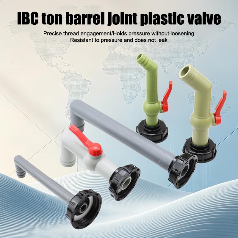 Ibc Tank Adapter Valve Fittings S60*6 Coarse Thread To 1/2 3/4 1" Water Tank Connectors Garden Hose Faucet Accessories