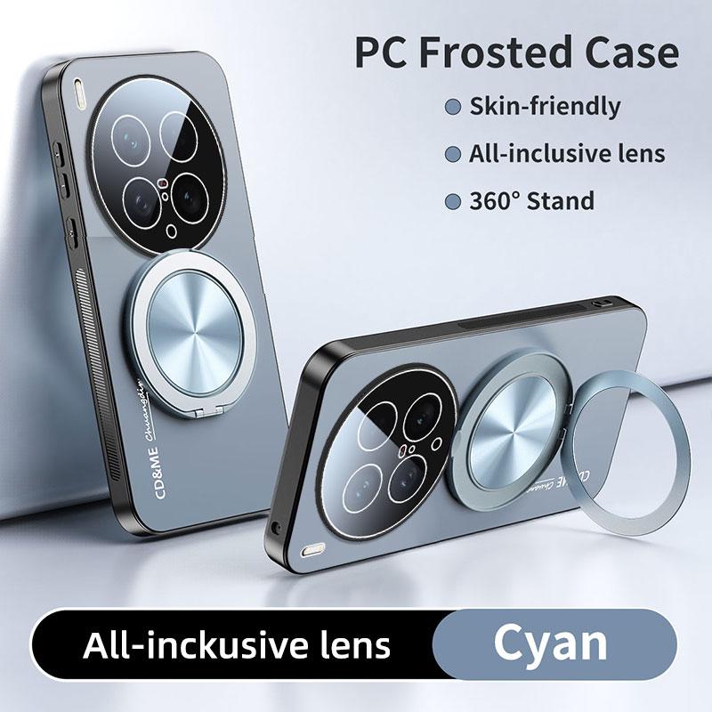 Luxury AG Matte Case For VIVO X200 Pro Ultra X200S X200Ultra Magnetic PC Frosted 360 Degree Bracket Stand Protective Cover