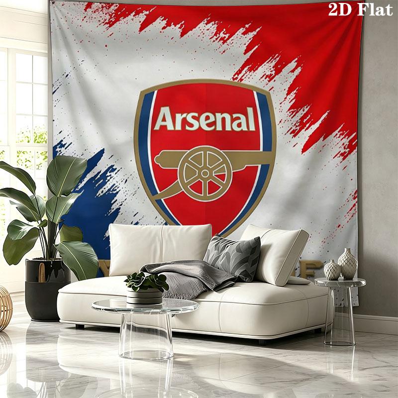 Arsenal F Custom Name Wall Tapestry Aesthetic Wall Hanging Printed Fabric Blanket Decorative Tapestries for Bedroom Living Room Home Decor