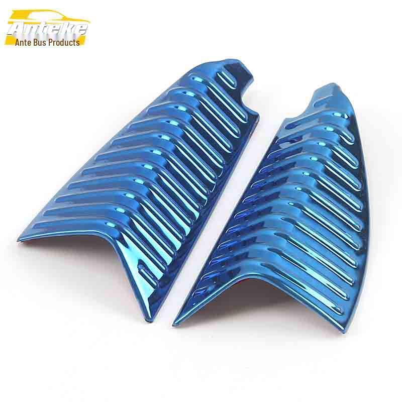 Karoq A-Pillar Decorative Stickers & Stainless Steel Triangle Sequins Car Accessories