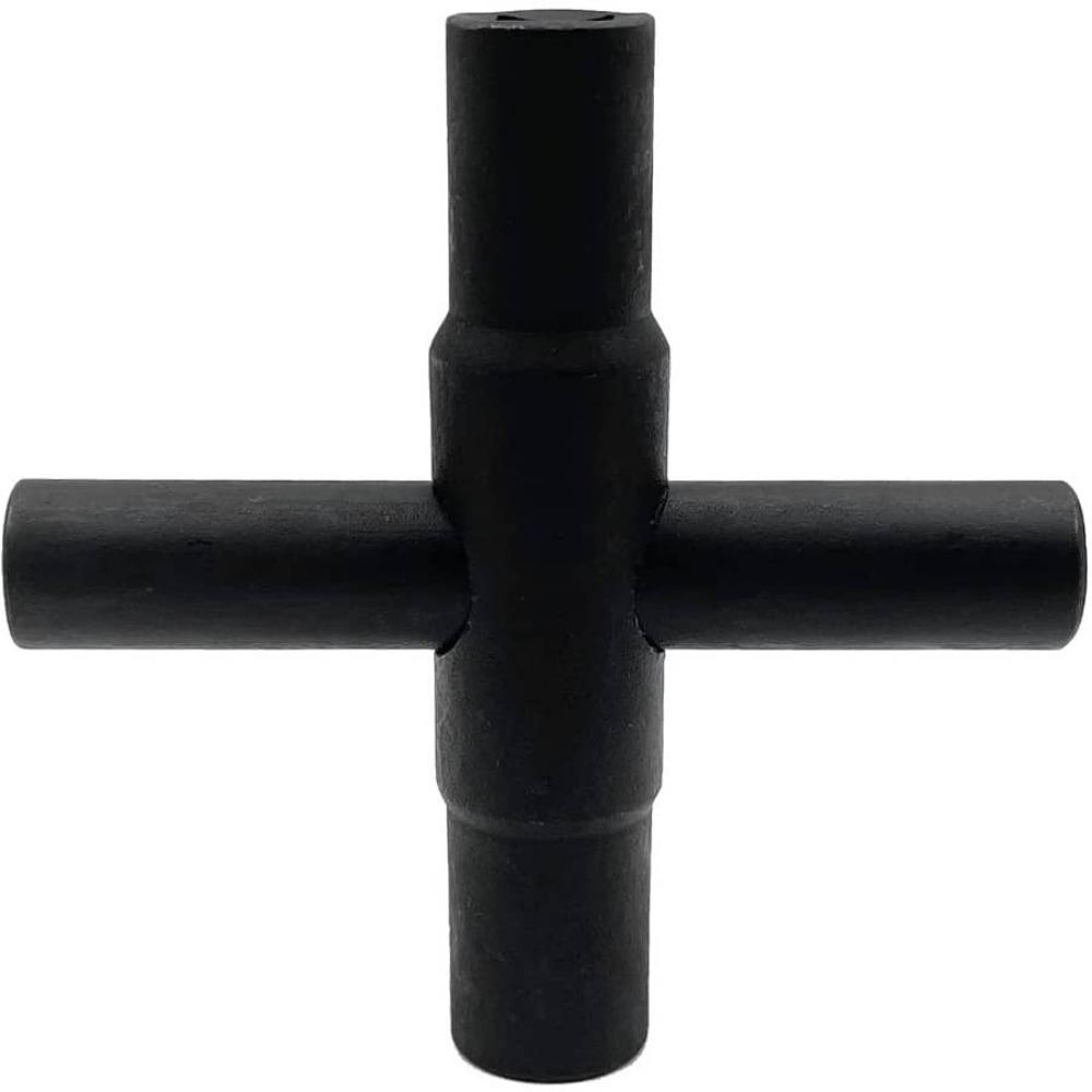 1 szt. 4-drożny klucz do zaworu progowego, wytrzymały klucz do wody, stalowy klucz do urządzeń wodnych do kranów zaworów i węży