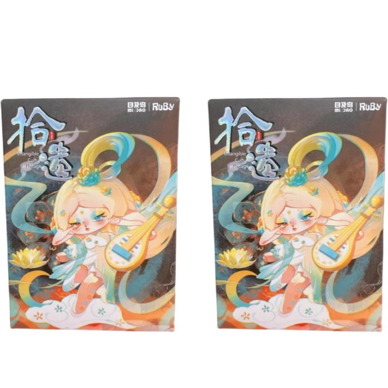 Genuine Ruby Intangible Cultural Heritage Series  Cute Doll Chinese Culture Style Collection Model  Toy Gifts