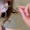 Zircon Butterfly Tassel Ear Clips: Elegant, No-Piercing Jewelry for Women