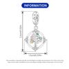 Copper Shine Rotating Tree Of Life Pendant Charms Beads Fit Bracelets Diy Gifts Jewelry Accessory