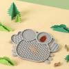 Silicone Dog Lick Mat with Suction Cup Anxiety Relief Crab Shape Pet Food Mat Anti-tip Slow Eating Bowl Peanut Butter Licking Mat Enrichment