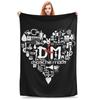 Depeche Cool Mode Heavy Metal Rock Band Decke Warme Fleece Sofa Überwurfdecke für Zuhause Schlafzimmer Outdoor Decken Tagesdecke Steppdecke