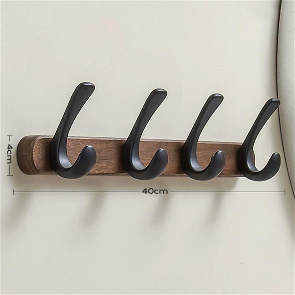Robe Hook,Clothes Hook,Kitchen Hooks, Wood and Aluminum Towel Hanger Wall Mounted Towel Hooks kitchen hooks bathroom accessories