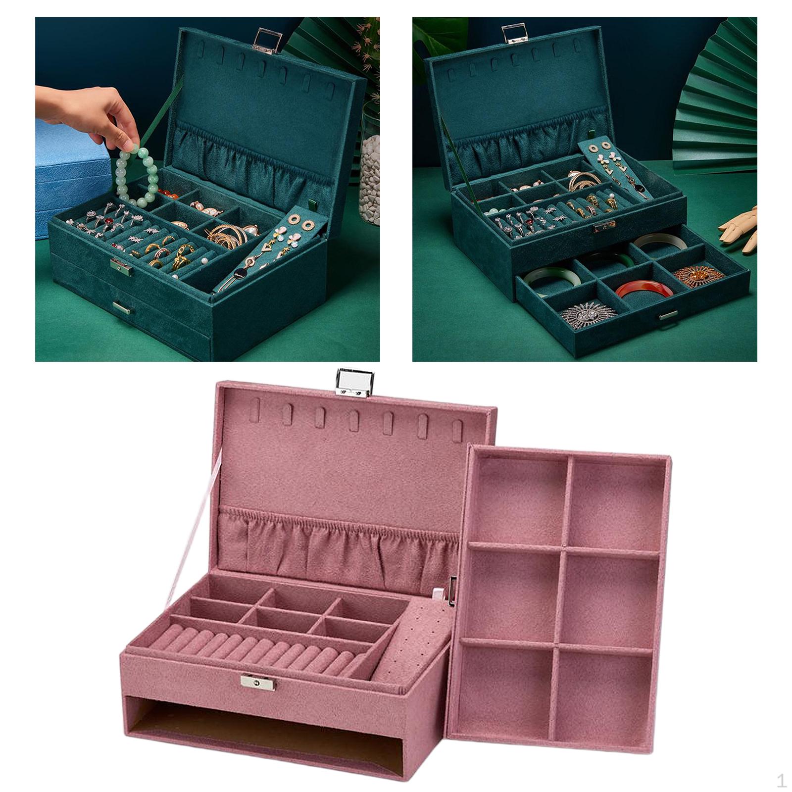 Jewelry Storage Case with , Organiser for Women Girls, Great Gift friend Wife Mother Pink