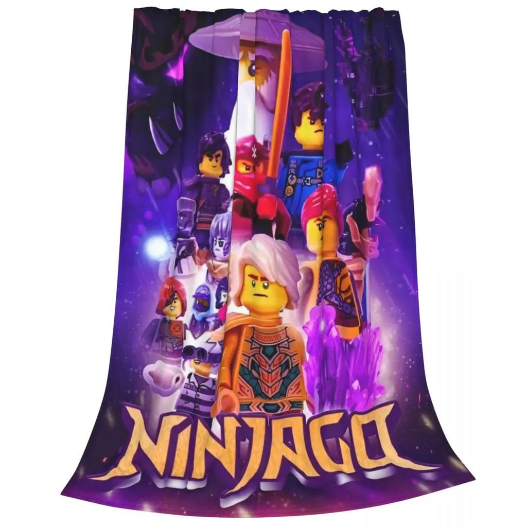 N-ninjagos Coral Fleece Plyšová deka Přehozy na postel pohovku Super měkké přehozy na postel
