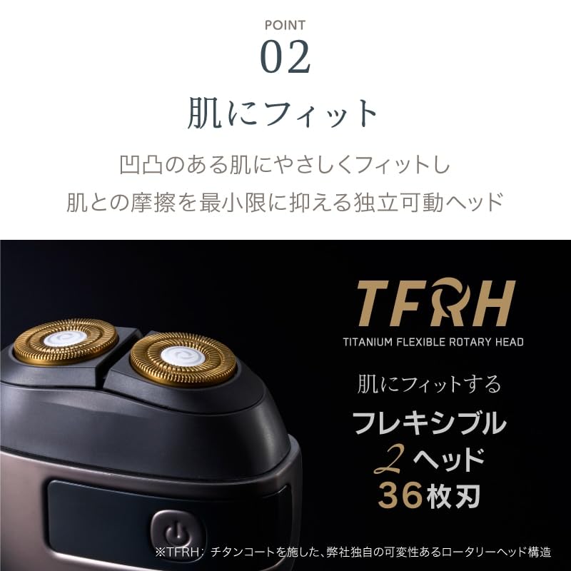 APIXINTL electric shaver blades flexible 2 USB charging Titanium coated Compact Waterproof Travel lock Automatic polishing function Travel lock