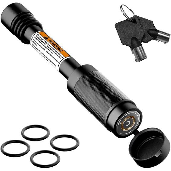 TIROL Trailer Hitch Pin With 5/8  Dia, Hitch Receiver Pin Lock For Class III IV 2  And 2-1/2  Receiver, Anti-Theft Trailer Receiver Lock For Trailer 3.5 in