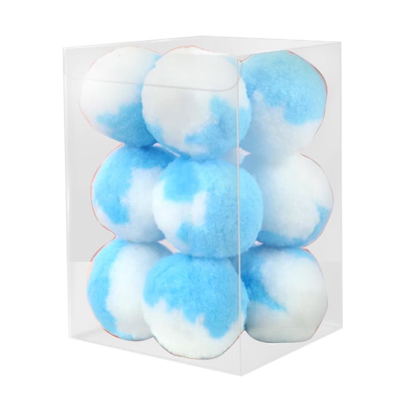 12-Pack Soft Balls for Cats Interactive Plush Toy for Kitten Training 1.8in