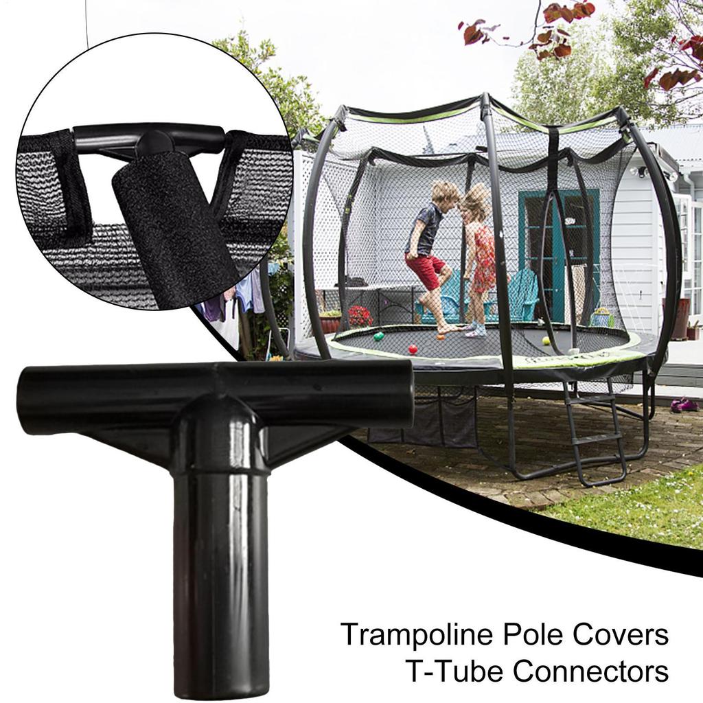 6 Stück Trampolin Teile Trampolin Sicherheitsnetz Ersatzrohr Schnellverbindungsstangenkappen Trampolinstangenkappen Dehnungsfittings
