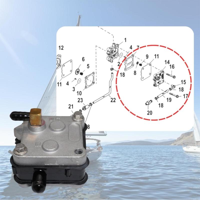 Fuel Pump For 35 50 60 115HP Outboard 2 Strokes 14360A16 14360A41 14360A71 Marine Accessories