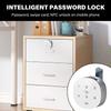 Secure Multiple Unlock Drawer Lock Fingerprint Card & Keypad Entry Intelligent Fingerprint Lock for Furniture Security