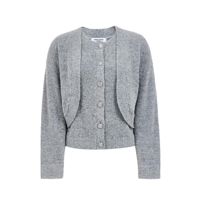 Veromoda 2025 A/W V-Neck Two-Piece Knit Top