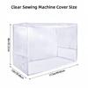 Clear Sewing Machine Dust Cover Full Coverage Protective Soft PVC Materials Easy Cleaning Universals Fit