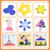 Geometric Magnetic Puzzle Shape Sorter Wooden Blocks Develop Imagination Safe Magnetic Puzzles Wood Tangram Geometric