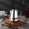 350ML/600ML Milk Frothing 304 Stainless Steel Milk Jug With Thermometer Milk Pitcher For Making Cappuccino Latte And Espresso
