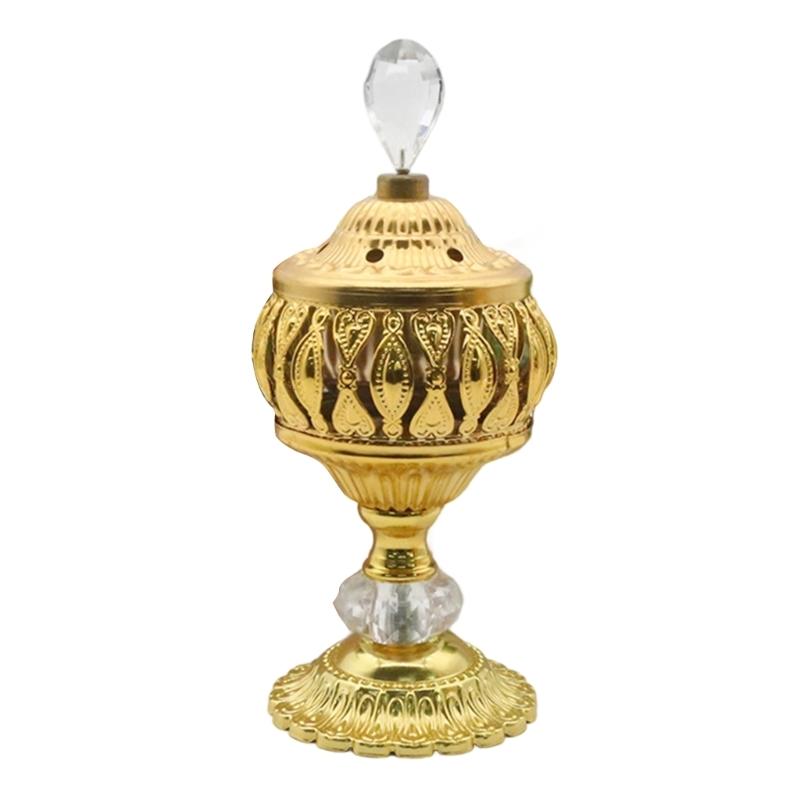 Gold Vintaged Frankincense Holder Stand For Aromatherapies Home Church Decoration
