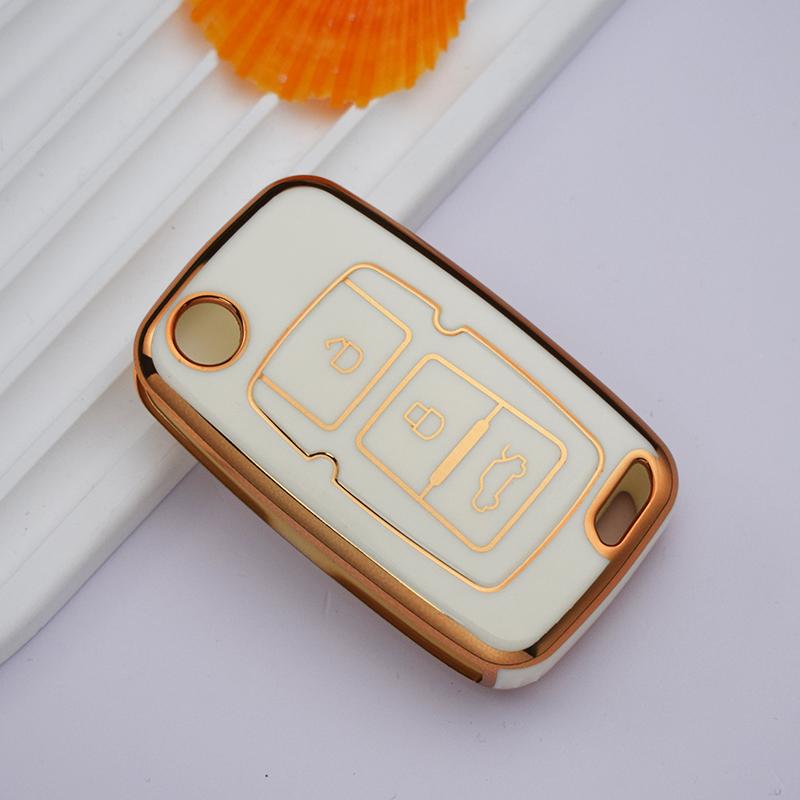 

Чохол для ключа з 3 кнопками TPU для автомобіля Geely Emgrand 7 EC7 EC715 EC718 Geely Emgrand 7-RV EC7-RV EC715-RV EC718-RV Protector Key Case білий