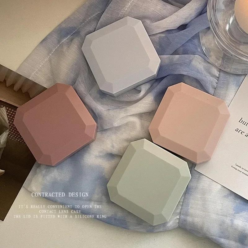 Mit Pinzette Saugstab Set Für Reise-Set Halter Bonbonfarbe Kontaktlinsenbox Einfarbig Tragbarer Kontaktlinsenbehälter