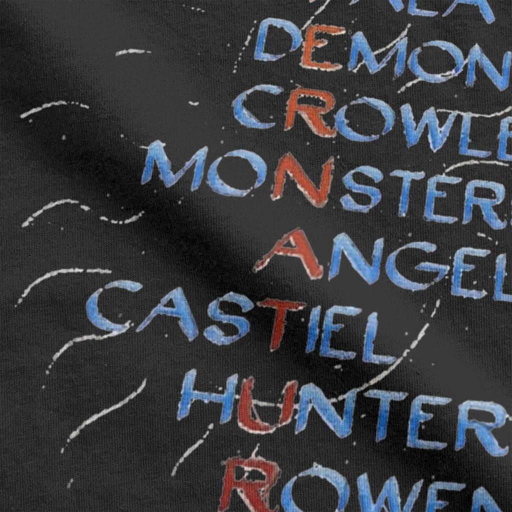 Supernatural T-Shirt Herren Kreativ 100% Baumwolle T-Shirt Rundhals Kurzarm T-Shirts Geschenkidee Kleidung