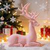 Large European-Style Deer Resin Ornament for Christmas Decoration - Ideal for Entrance, Wine Cabinet, or Display