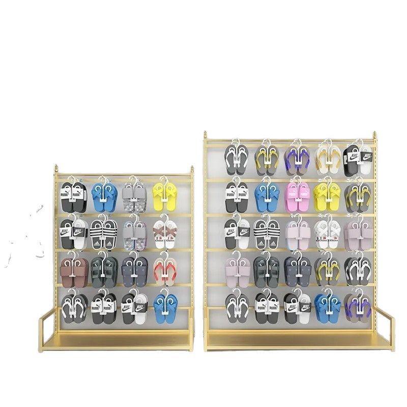Víceúrovňový nastavitelný stojan na vystavení pantoflí a bot pro supermarkety a nákupní centra