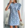 BITCED Women's Fashion Summer Spring O-Neck Short Sleeve Casual Dresses