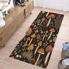 Mushroom Forest Pattern Runner Rug Retro Home Decor Absorbent Floor Mat Non-slip Carpet for Entryway Hallway Living Room Bedside