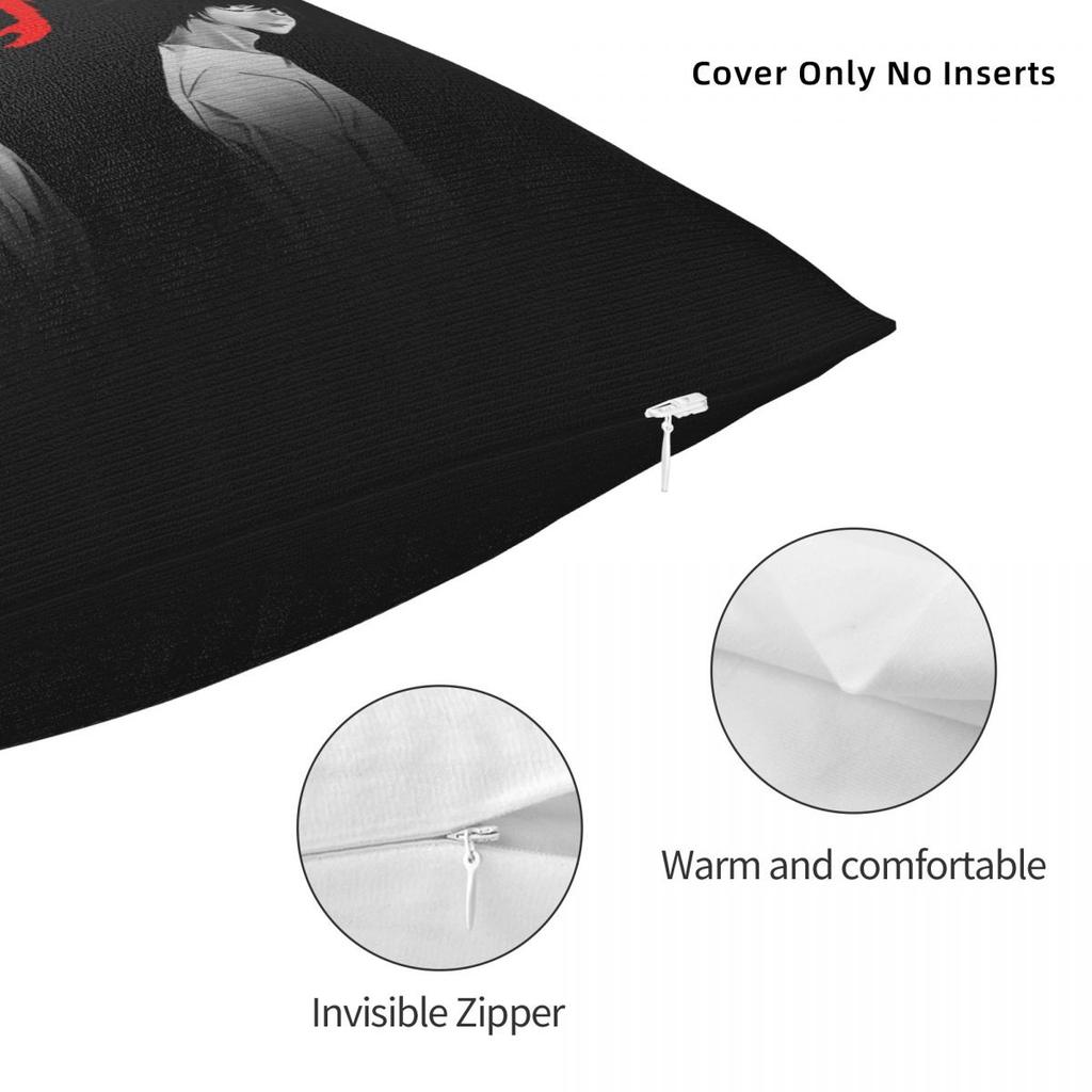 Death Note Kissenbezüge Polyester Sofa Shinigami Japanischer Anime Kissenhülle Kreative Dekorative Kissenhülle 40*40
