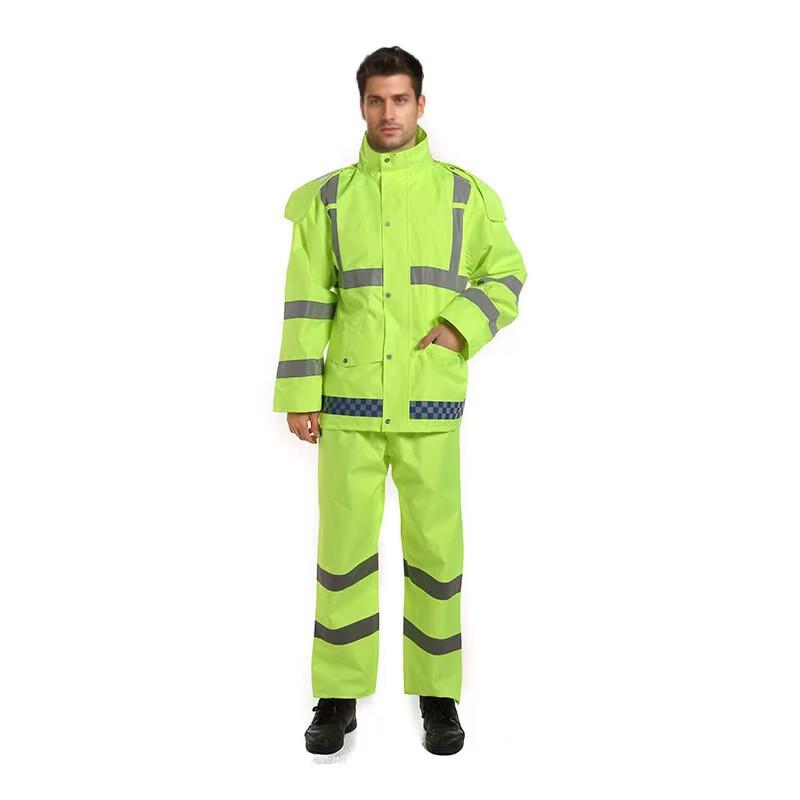 Men s Reflective Rain Suit M-4XL