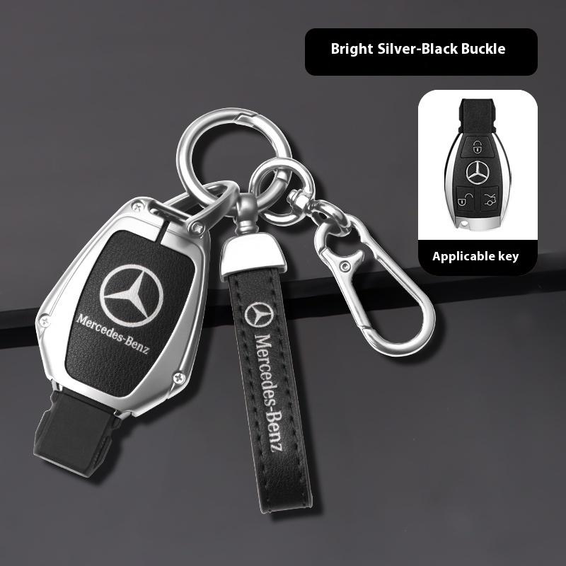 Car Sticker For Mercedes-Benz A B C E G S V Class GLA GLC GLE GLK Vito Sprinter SL SLK Viano ML Car Zinc Alloy Key Case Bag Meta